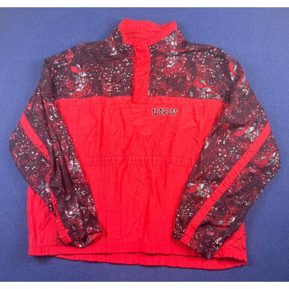 Vtg 90s Apex One UNLV Runnin Rebels Windbreaker Jacket XL